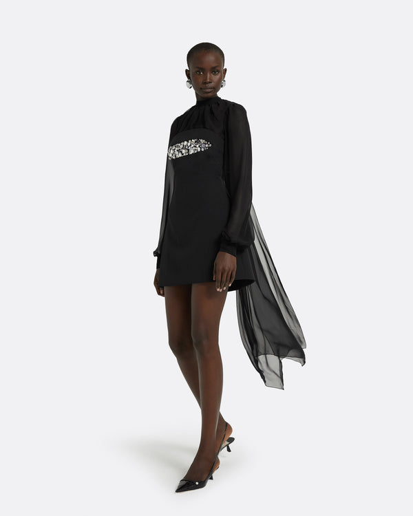 Safiyaa Duru Black Short Dress
