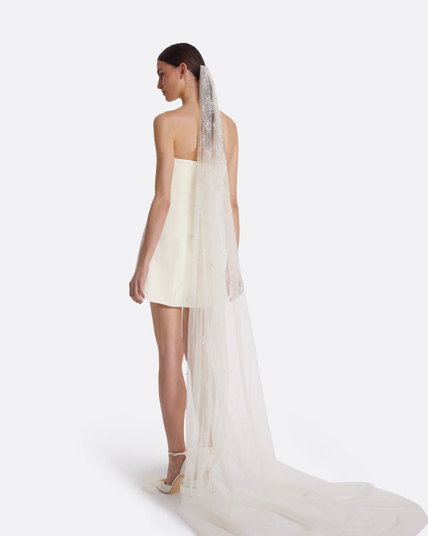 Safiyaa Edith Bouquet Embroidered Veil