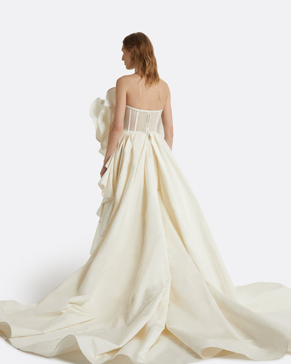 Safiyaa Elsie Ivory Long Dress