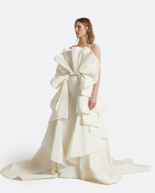 Safiyaa Elsie Ivory Long Dress