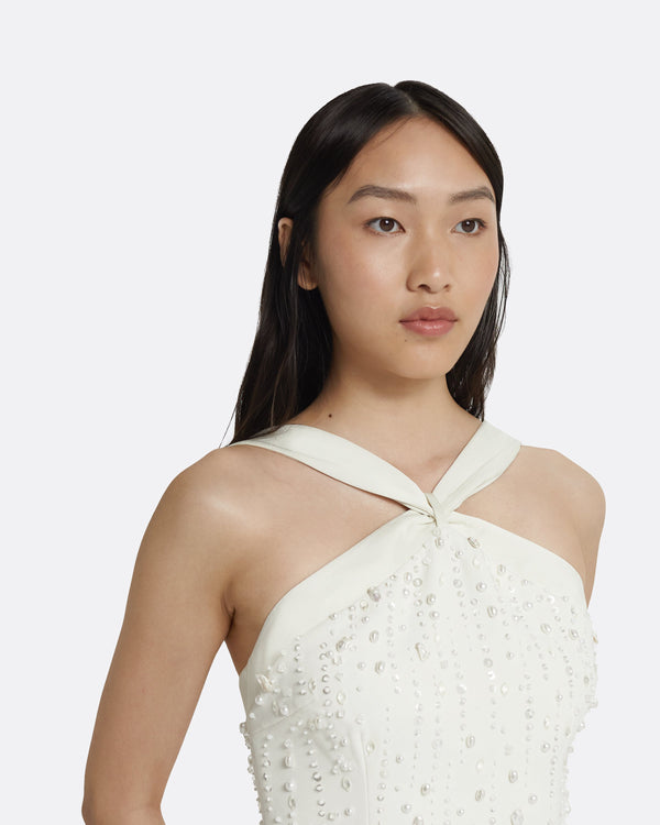 Safiyaa Elspeth Ivory Long Dress