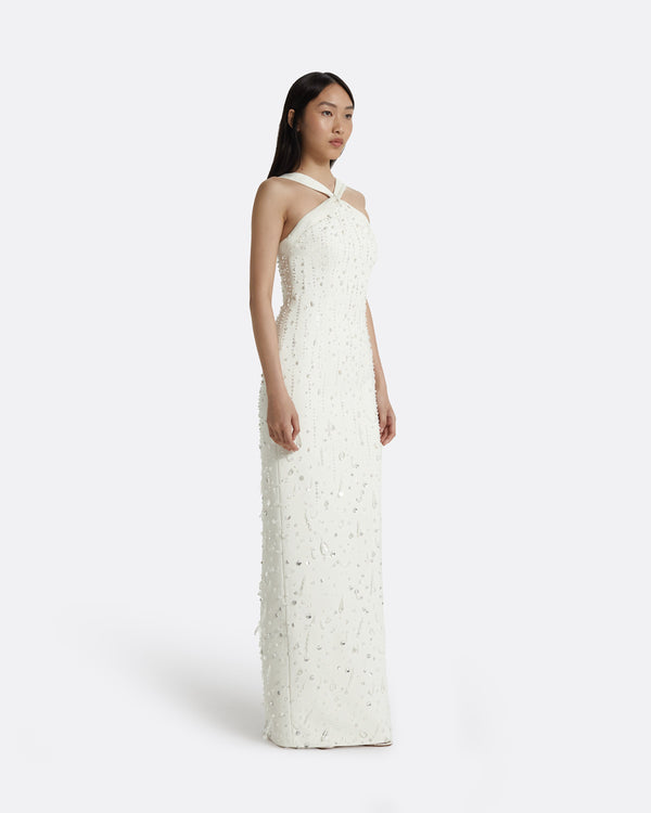 Safiyaa Elspeth Ivory Long Dress
