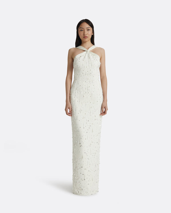 safiyaa Elspeth Ivory Long Dress