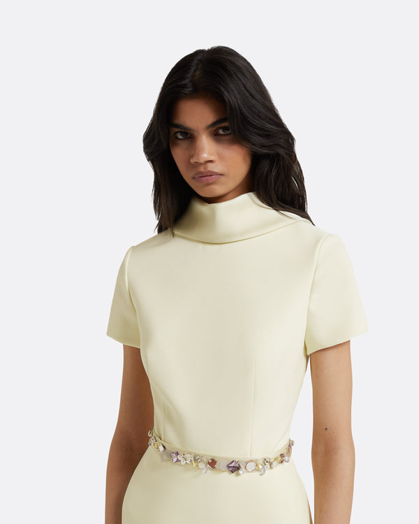 Safiyaa Elvan Embroidered Sorbet Top