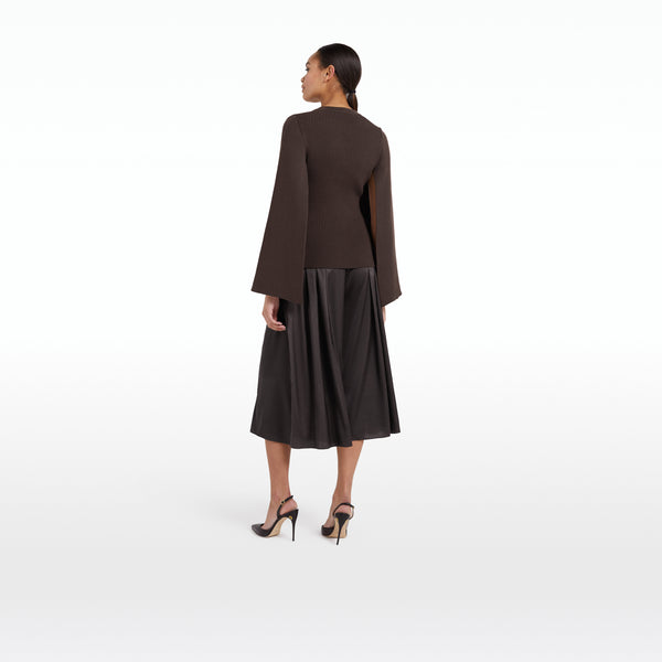 Safiyaa Emilie Chocolate Knit