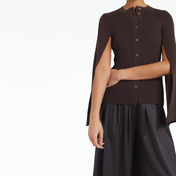 Safiyaa Emilie Chocolate Knit