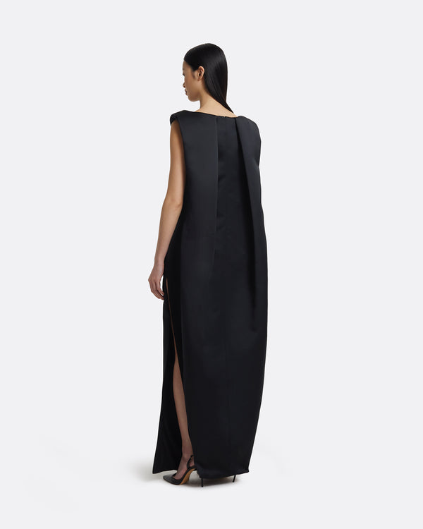Safiyaa Erica Long Dress In Black