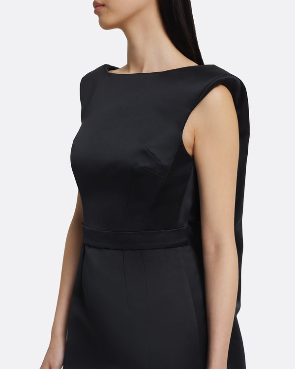 Safiyaa Erica Long Dress In Black