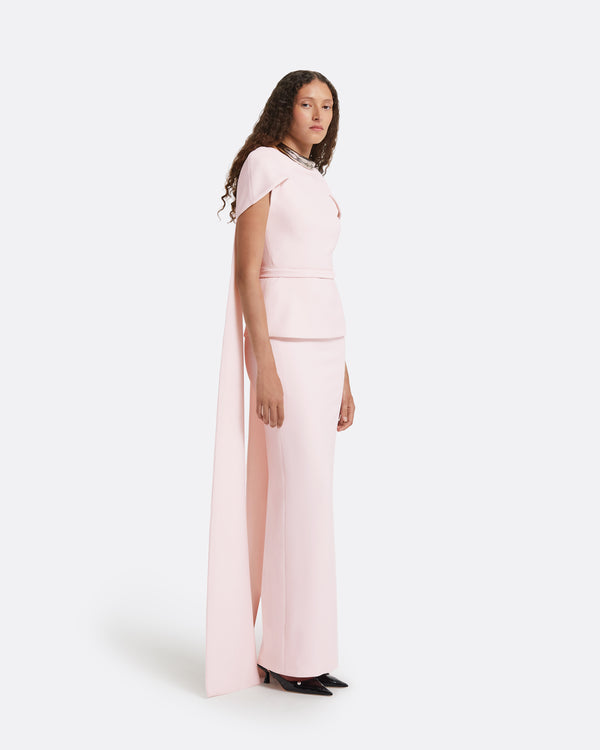 Safiyaa Erkin Barely Pink Long Dress