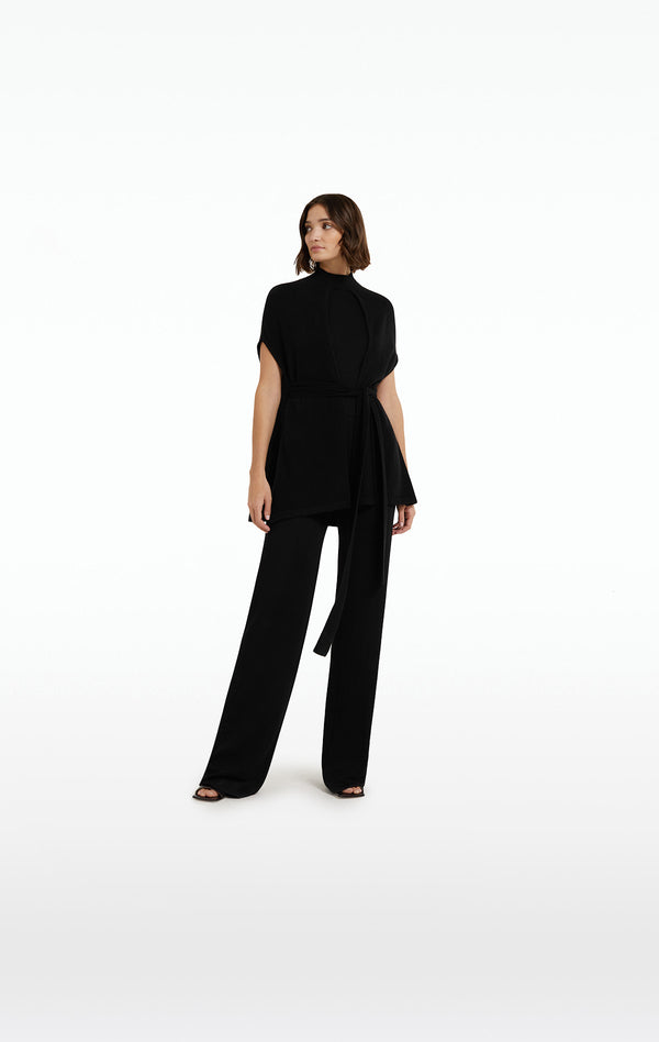 Safiyaa Fena Black Cashmere Knit