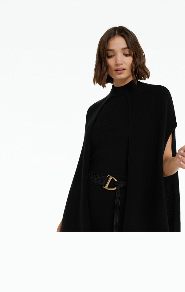 Safiyaa Fena Black Cashmere Knit