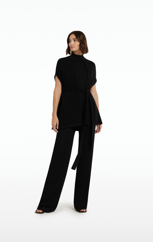 Safiyaa Fena Black Cashmere Knit