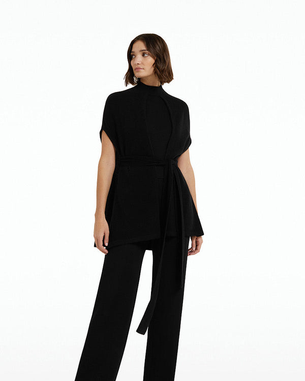 safiyaa Fena Black Cashmere Knit