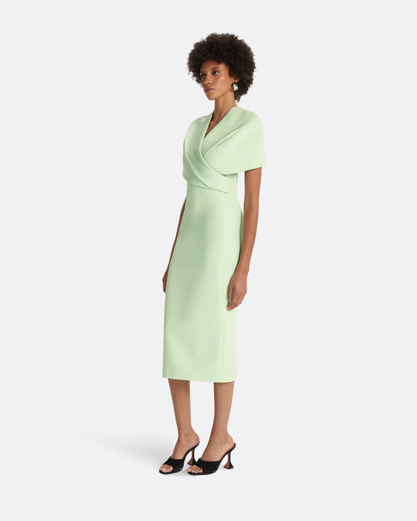 Safiyaa Flora Aloe Midi Dress