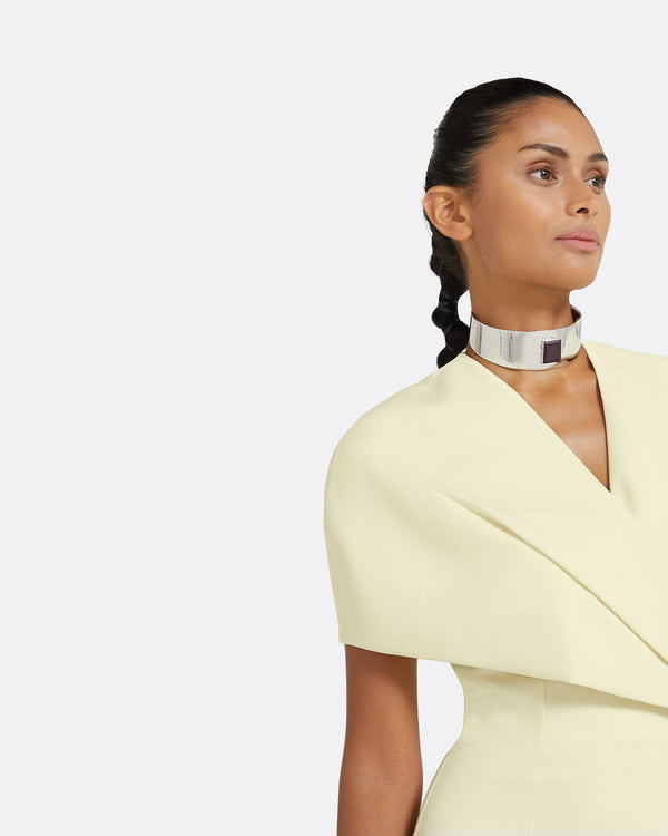 Safiyaa Flora Buttermilk Midi Dress