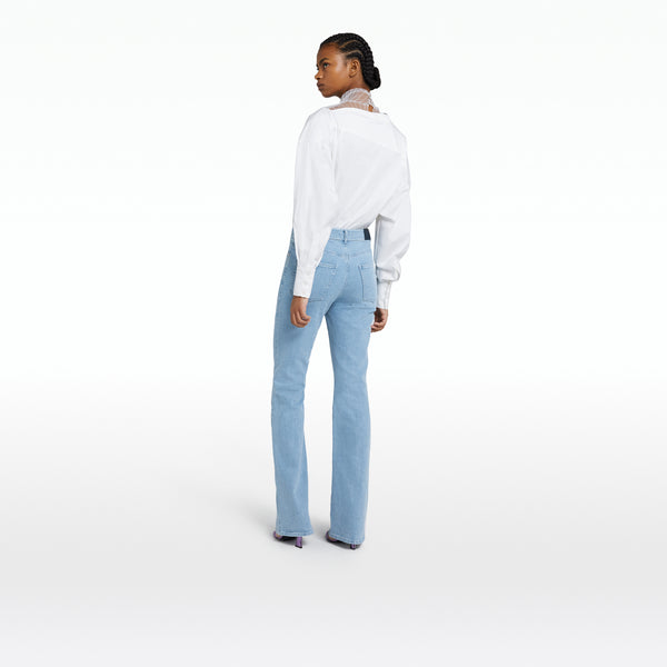 Safiyaa Flora Light Blue Denim Trousers