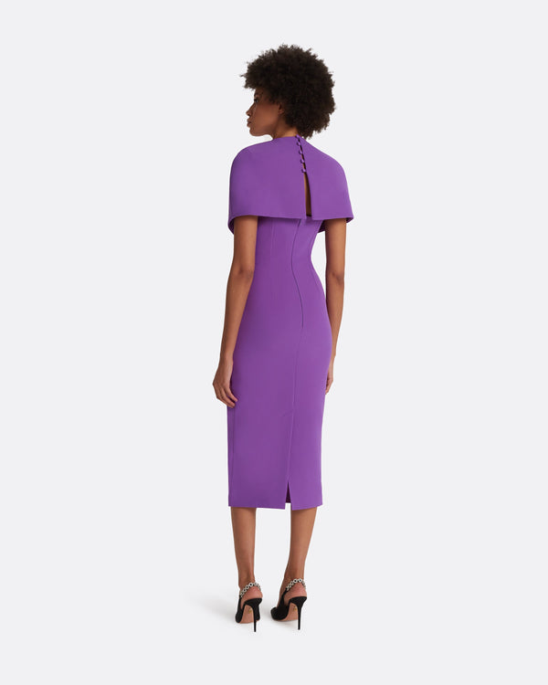 Safiyaa Flora Lilac Midi Dress
