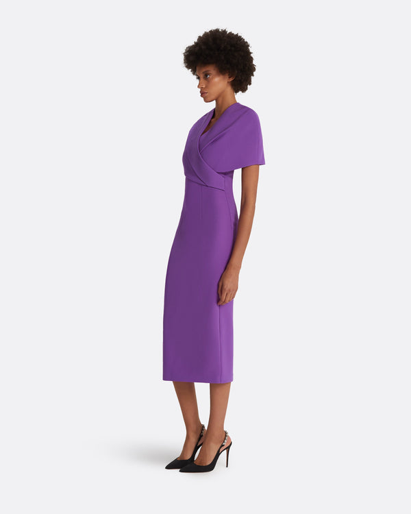 Safiyaa Flora Lilac Midi Dress