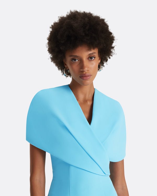 Safiyaa Flora Topaz Midi Dress