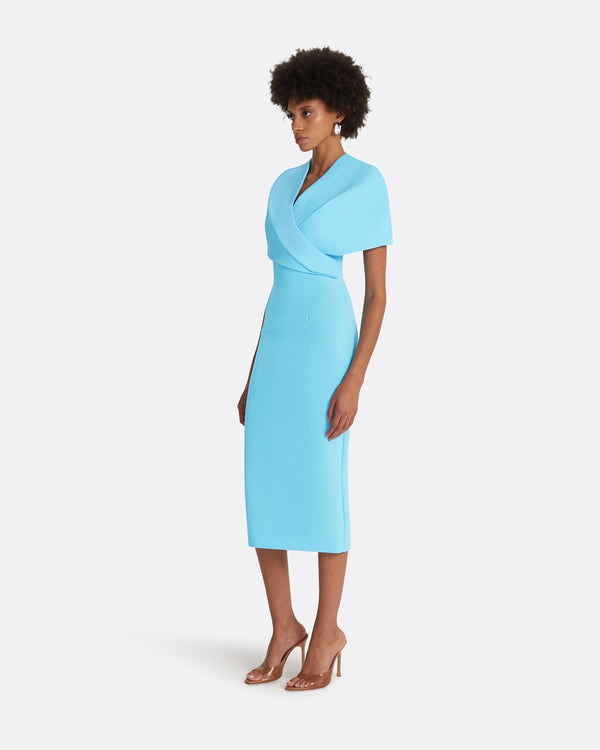 Safiyaa Flora Topaz Midi Dress