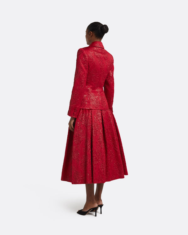 Safiyaa Flynn Jacket In Crimson