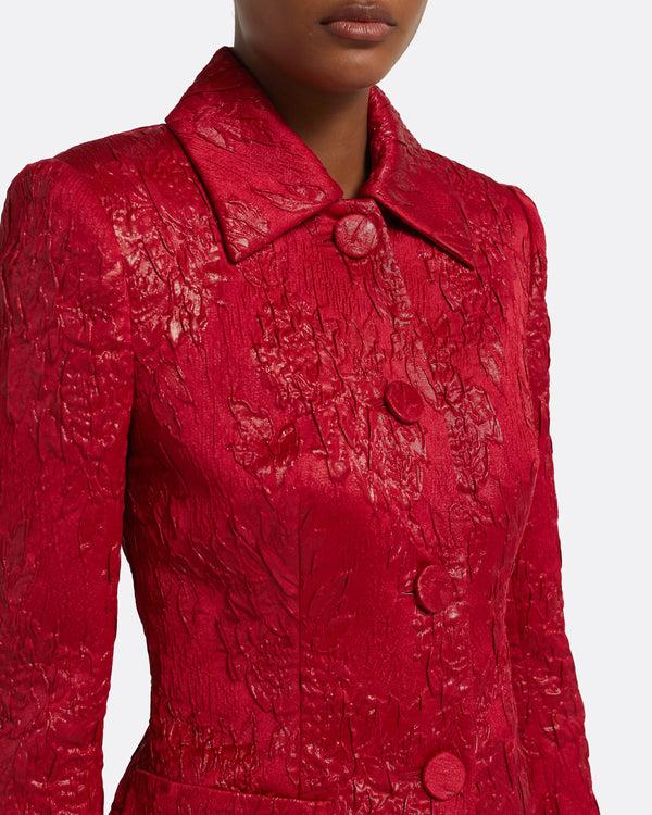 Safiyaa Flynn Jacket In Crimson