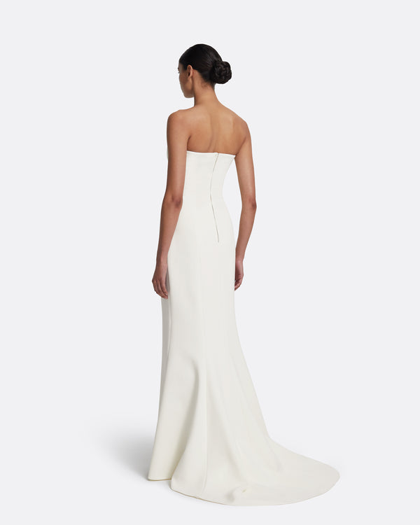 Safiyaa Gabriella Long Dress In Ivory