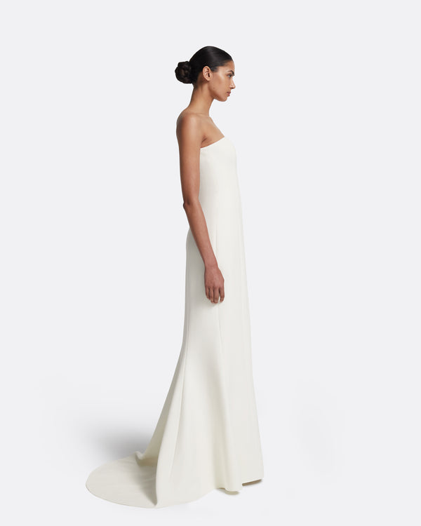 Safiyaa Gabriella Long Dress In Ivory