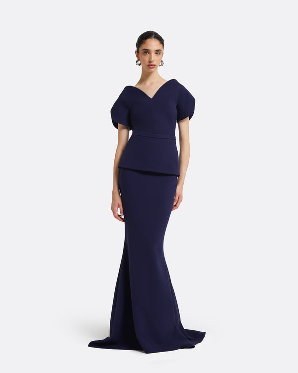 Safiyaa Gayeta Azurite Blue Skirt