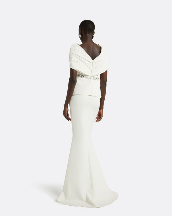 Safiyaa Gayeta Ivory Skirt