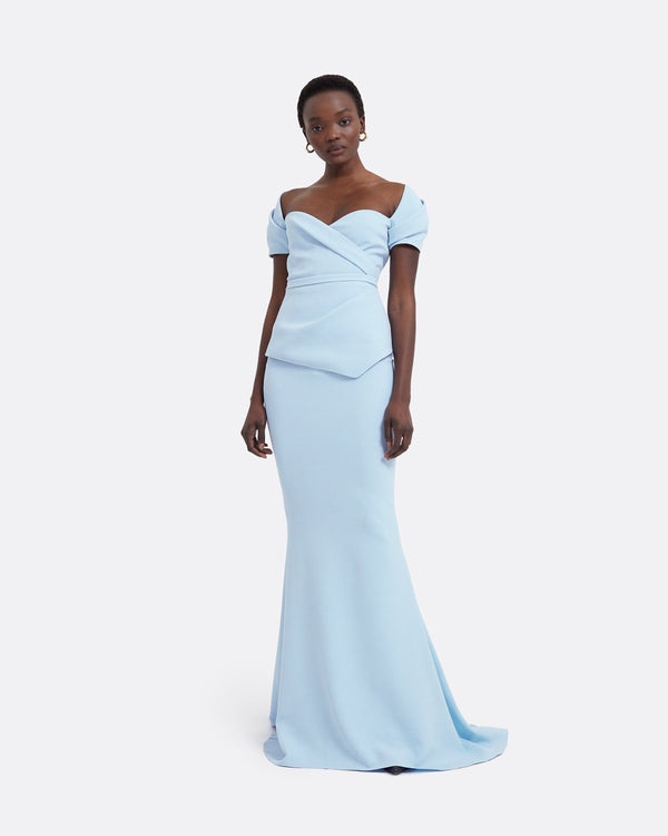 safiyaa Gayeta Pale Blue Skirt