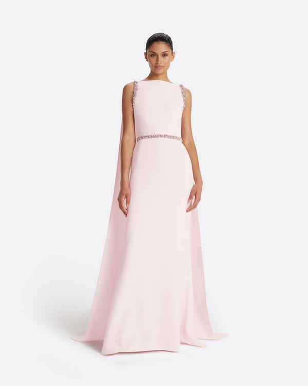 safiyaa Ginevra Barely Pink Long Dress