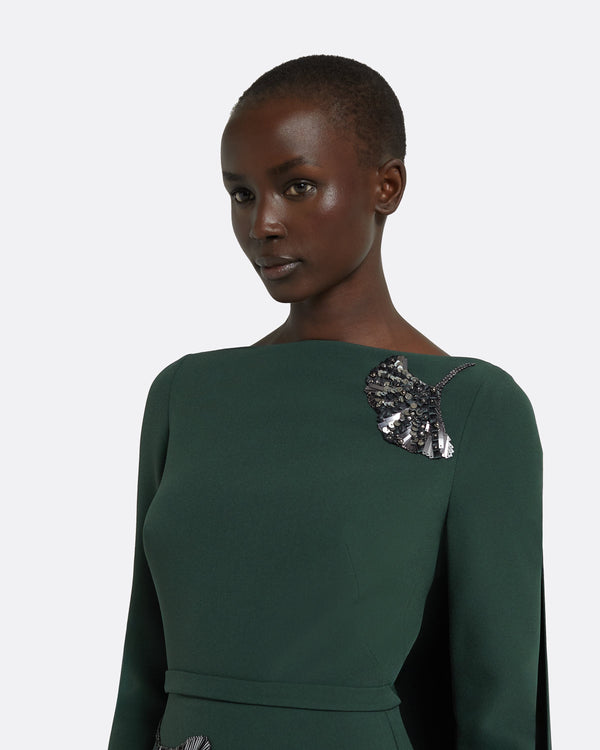 Safiyaa Ginevra Darkest Spruce Long Dress