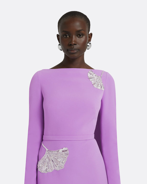 Safiyaa Ginevra Lupine Long Dress