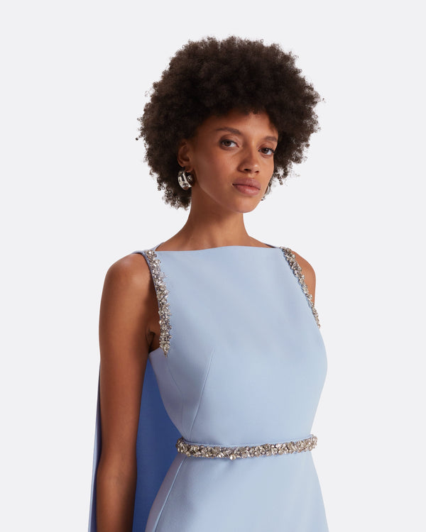 Safiyaa Ginevra Soft Sky Long Dress