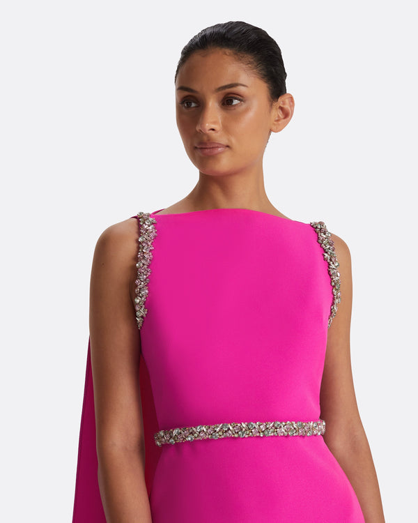 Safiyaa Ginevra Wild Strawberry Long Dress