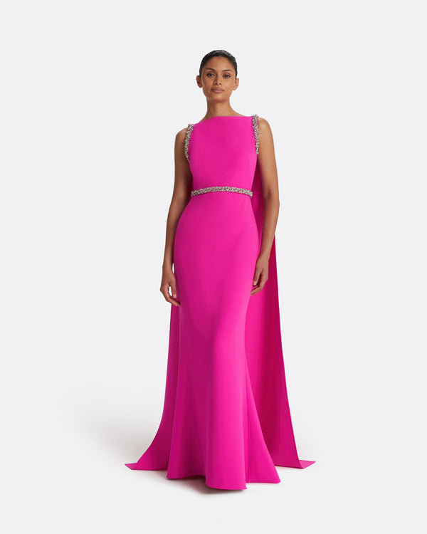 safiyaa Ginevra Wild Strawberry Long Dress