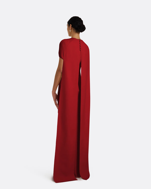 Safiyaa Ginkgo Azalea Red Dress