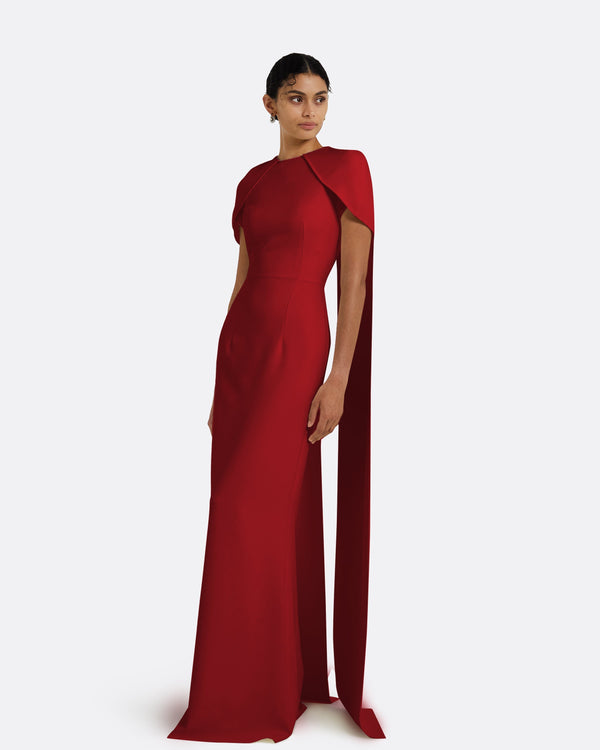Safiyaa Ginkgo Azalea Red Dress