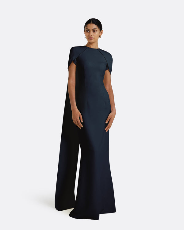 safiyaa Ginkgo Midnight Navy Dress