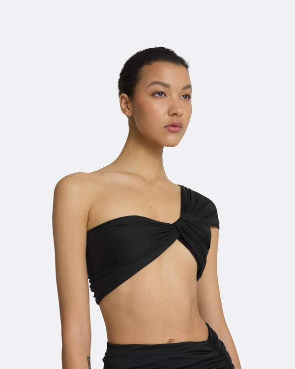 Safiyaa Gisella Black Bikini Top