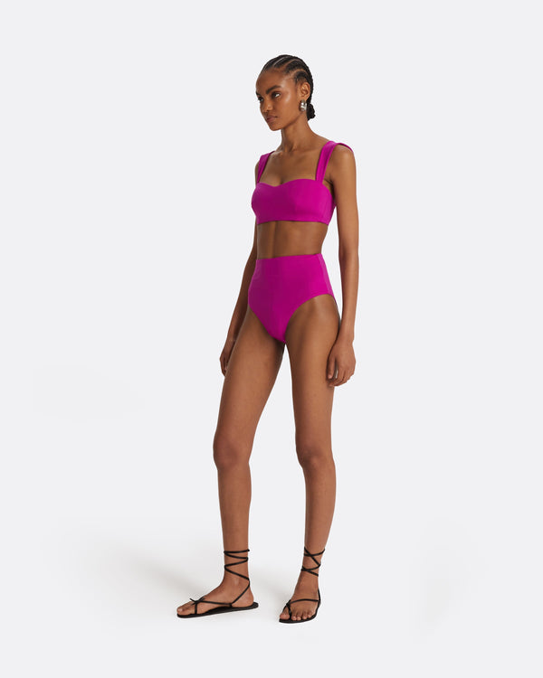 Safiyaa Gisellea Magenta Bikini Bottom