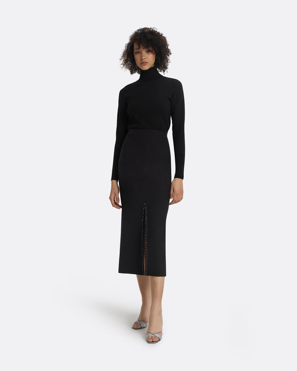 Safiyaa Giulia Black Knit Top