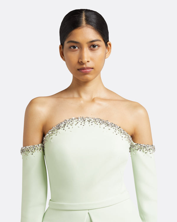 Safiyaa Giuliana Spearmint Long Dress