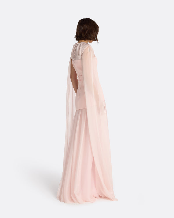 Safiyaa Gloria Pale Pink Long Dress