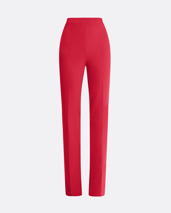 Safiyaa Goldie Dazzling Red Trousers