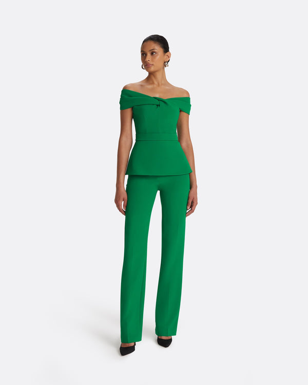 Safiyaa Goldie Emerald Trousers