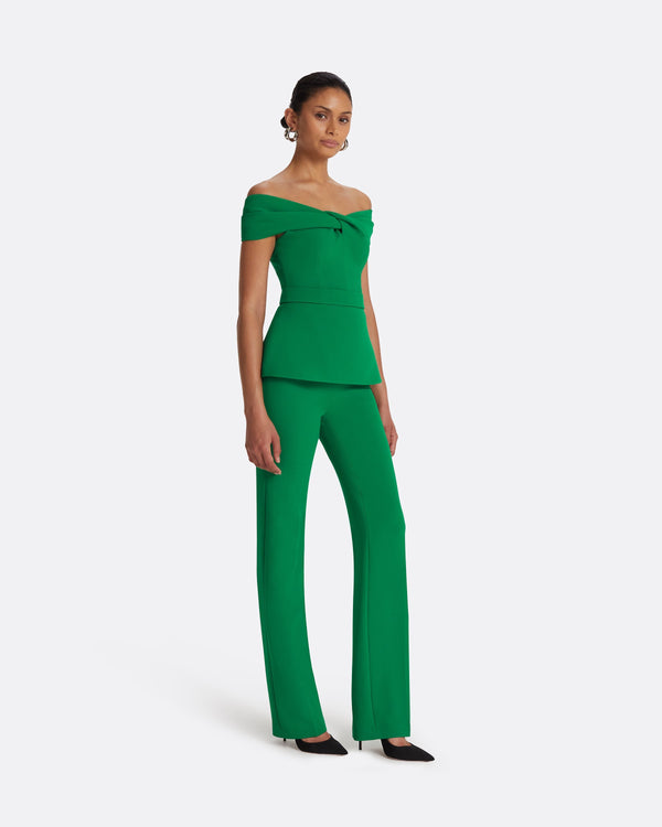 safiyaa Goldie Emerald Trousers