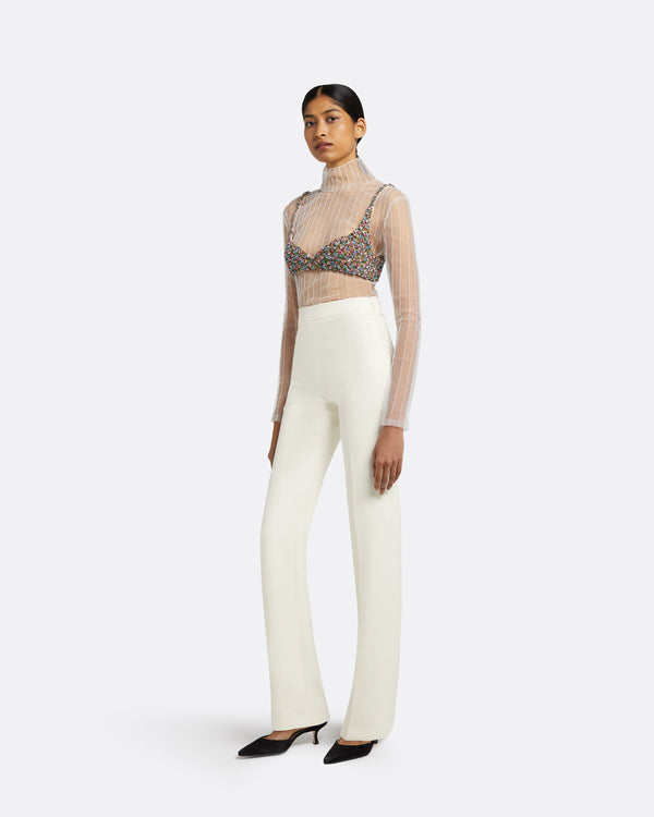 Safiyaa Goldie Ivory Trousers