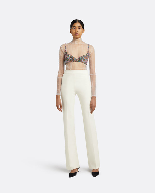 safiyaa Goldie Ivory Trousers